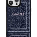 Lacivert Halı Desen Glossy Telefon Kılıfı