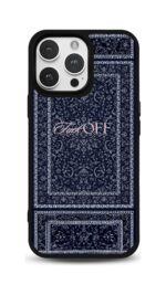 Lacivert Halı Desen Glossy Telefon Kılıfı