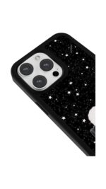 Yıldızlı Fiyonklu Tavşan Glossy Telefon Kılıfı - Görsel 3