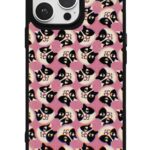 Pembe Kedi Deseni Glossy Telefon Kılıfı