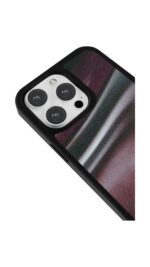 Bordo Işık Akışı Glossy Telefon Kılıfı - Görsel 3