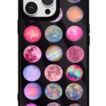 Renkli Gezegenler Glossy Telefon Kılıfı