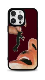 Dudak Kolaj Bordo Glossy Telefon Kılıfı