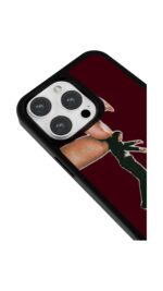 Dudak Kolaj Bordo Glossy Telefon Kılıfı - Görsel 3