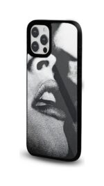 Siyah Beyaz Öpücük Glossy Telefon Kılıfı - Görsel 2