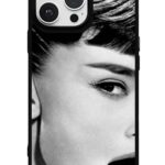 Siyah Beyaz Portre Glossy Telefon Kılıfı