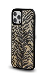 Altın Zebra Dokusu Glossy Telefon Kılıfı - Görsel 2