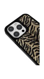 Altın Zebra Dokusu Glossy Telefon Kılıfı - Görsel 3