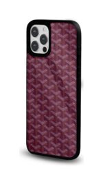 Bordo Chevron Doku Glossy Telefon Kılıfı - Görsel 2