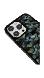 Tavus Kuşu Tüyü Glossy Telefon Kılıfı - Görsel 3