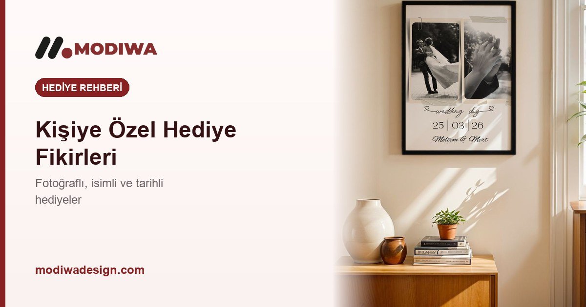 Kişiye özel hediye rehberi kapak görseli, fotoğraflı duvar tablosu