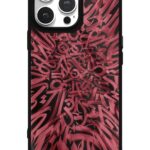 Kırmızı Kaligrafi Glossy Telefon Kılıfı